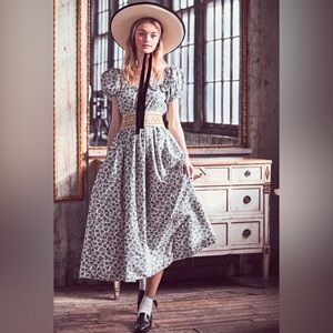 LoveShackFancy Lais puff sleeve dress